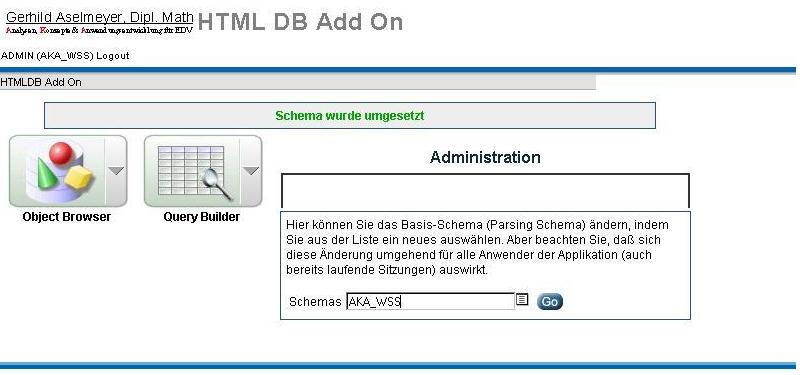 Reset Schema